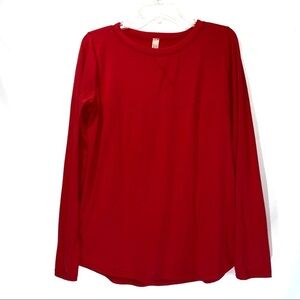 Flamingo Red Long Sleeve Tee Women’s Medium